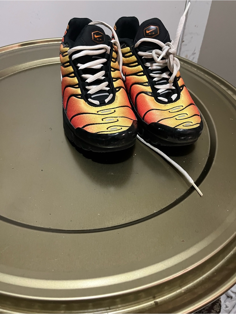 Nike Kids' Black, Orange & Yellow Gradient Athletic Sneakers